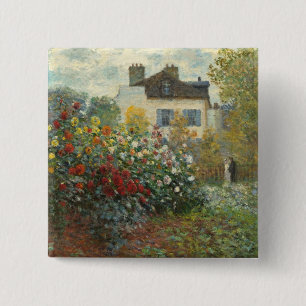 Claude Monet   der Garten des Künstlers in Button