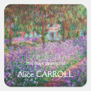 Claude Monet - Der Garten des Künstlers in Giverny Quadratischer Aufkleber