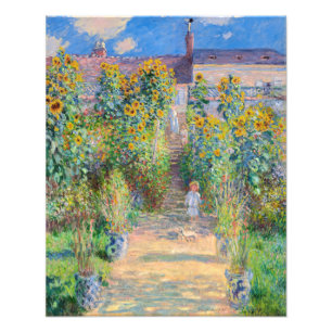Claude Monet - Der Garten des Künstlers in Vetheui Fotodruck