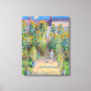 Claude Monet - Der Garten des Künstlers in Vetheui Leinwanddruck