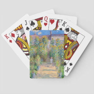 Claude Monet - Der Garten des Künstlers in Vetheui Spielkarten