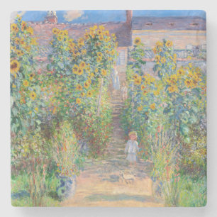 Claude Monet - Der Garten des Künstlers in Vetheui Steinuntersetzer