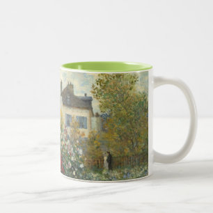 Claude Monet   der Garten des Künstlers in Zweifarbige Tasse