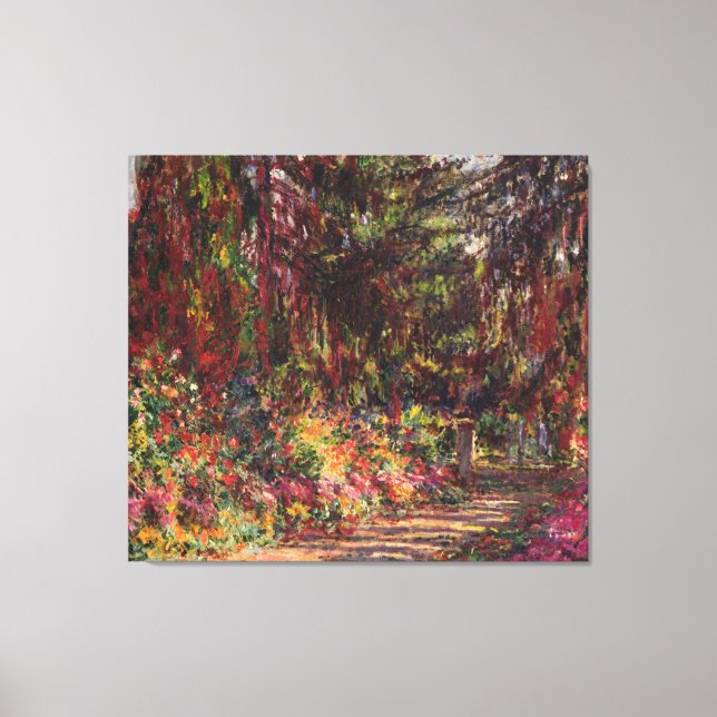 Claude Monet | Der Gartenweg von Giverny Leinwanddruck (Vorderseite)