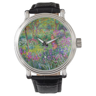 Claude Monet: Der Iris-Garten in Giverny Armbanduhr