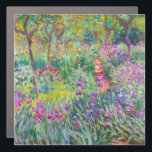 Claude Monet - Der Iris-Garten in Giverny Auto Magnet<br><div class="desc">The Iris Garden at Giverny / The Artist's Garden at Giverny - Claude Monet,  1899-1900</div>