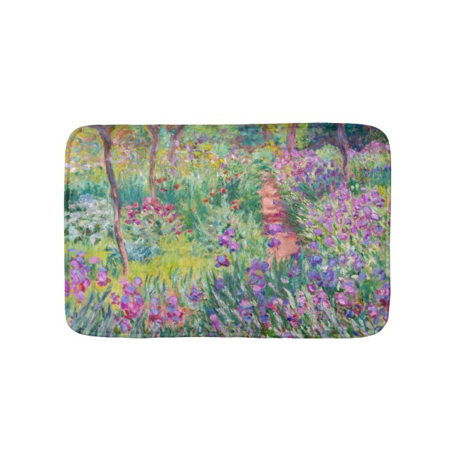 Claude Monet - Der Iris-Garten in Giverny Badematte (Vorderseite)