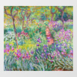 Claude Monet - Der Iris-Garten in Giverny Bodenaufkleber<br><div class="desc">The Iris Garden at Giverny / The Artist's Garden at Giverny - Claude Monet,  1899-1900</div>