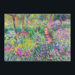 Claude Monet - Der Iris-Garten in Giverny Dankeskarte<br><div class="desc">The Iris Garden at Giverny / The Artist's Garden at Giverny - Claude Monet,  1899-1900</div>