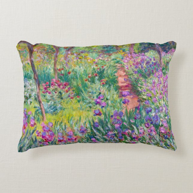 Claude Monet - Der Iris-Garten in Giverny Dekokissen (Vorderseite)