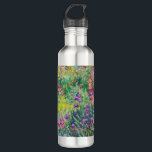 Claude Monet - Der Iris-Garten in Giverny Edelstahlflasche<br><div class="desc">The Iris Garden at Giverny / The Artist's Garden at Giverny - Claude Monet,  1899-1900</div>