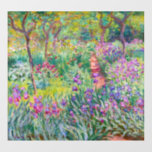 Claude Monet - Der Iris-Garten in Giverny Fensteraufkleber<br><div class="desc">The Iris Garden at Giverny / The Artist's Garden at Giverny - Claude Monet,  1899-1900</div>