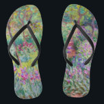 Claude Monet - Der Iris-Garten in Giverny Flip Flops<br><div class="desc">The Iris Garden at Giverny / The Artist's Garden at Giverny - Claude Monet,  1899-1900</div>