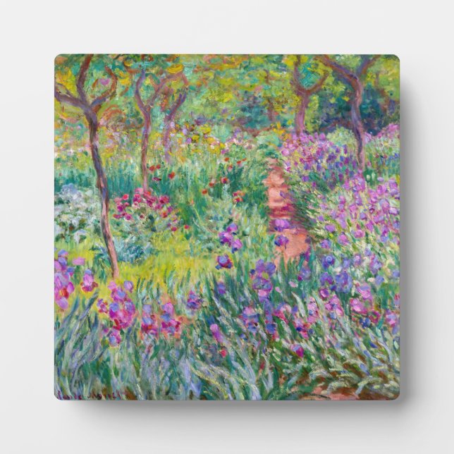 Claude Monet - Der Iris-Garten in Giverny Fotoplatte (Vorderseite)