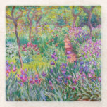 Claude Monet - Der Iris-Garten in Giverny Glasuntersetzer<br><div class="desc">The Iris Garden at Giverny / The Artist's Garden at Giverny - Claude Monet,  1899-1900</div>