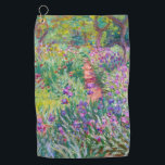 Claude Monet - Der Iris-Garten in Giverny Golfhandtuch<br><div class="desc">The Iris Garden at Giverny / The Artist's Garden at Giverny - Claude Monet,  1899-1900</div>