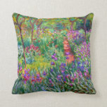 Claude Monet: Der Iris-Garten in Giverny Kissen<br><div class="desc">Ein buntes klassisches Kissen mit dem Iris-Garten in Giverny,  gemalt vom französischen Impressionisten Claude Monet.</div>