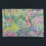 Claude Monet - Der Iris-Garten in Giverny Kissenbezug<br><div class="desc">The Iris Garden at Giverny / The Artist's Garden at Giverny - Claude Monet,  1899-1900</div>