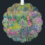 Claude Monet - Der Iris-Garten in Giverny Ornament Karte<br><div class="desc">The Iris Garden at Giverny / The Artist's Garden at Giverny - Claude Monet,  1899-1900</div>