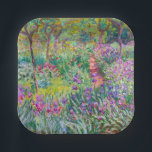 Claude Monet - Der Iris-Garten in Giverny Pappteller<br><div class="desc">The Iris Garden at Giverny / The Artist's Garden at Giverny - Claude Monet,  1899-1900</div>