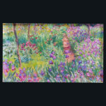 Claude Monet - Der Iris-Garten in Giverny Platzkartenhalter<br><div class="desc">The Iris Garden at Giverny / The Artist's Garden at Giverny - Claude Monet,  1899-1900</div>
