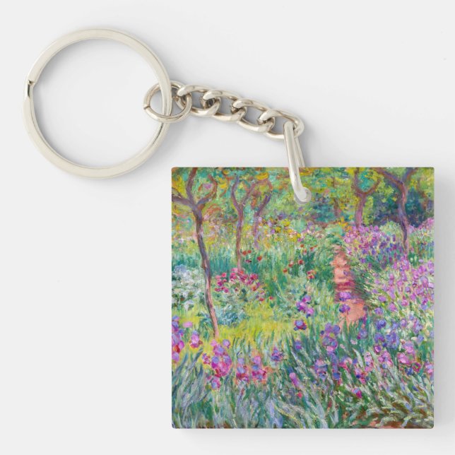 Claude Monet - Der Iris-Garten in Giverny Schlüsselanhänger (Vorderseite)