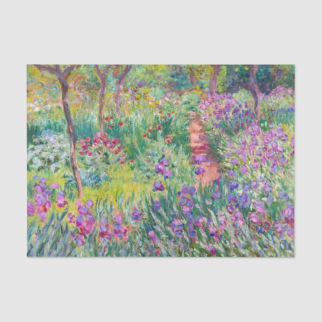Claude Monet - Der Iris-Garten in Giverny Seidenpapier (Vorderseite)