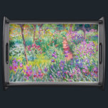 Claude Monet - Der Iris-Garten in Giverny Serviertablett<br><div class="desc">The Iris Garden at Giverny / The Artist's Garden at Giverny - Claude Monet,  1899-1900</div>