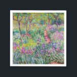 Claude Monet - Der Iris-Garten in Giverny Serviette<br><div class="desc">The Iris Garden at Giverny / The Artist's Garden at Giverny - Claude Monet,  1899-1900</div>