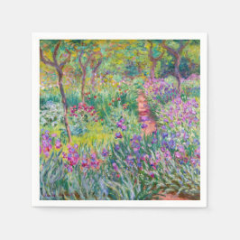 Claude Monet - Der Iris-Garten in Giverny Serviette