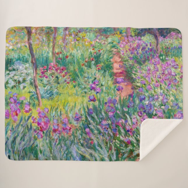 Claude Monet - Der Iris-Garten in Giverny Sherpadecke (Vorderseite (Horizontal))