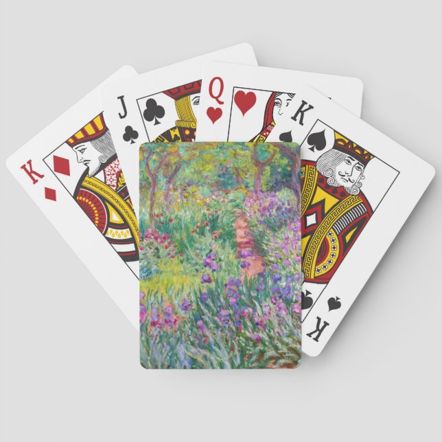 Claude Monet - Der Iris-Garten in Giverny Spielkarten (Rückseite)