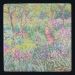Claude Monet - Der Iris-Garten in Giverny Steinuntersetzer<br><div class="desc">The Iris Garden at Giverny / The Artist's Garden at Giverny - Claude Monet,  1899-1900</div>