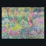 Claude Monet - Der Iris-Garten in Giverny Tischdecke<br><div class="desc">The Iris Garden at Giverny / The Artist's Garden at Giverny - Claude Monet,  1899-1900</div>