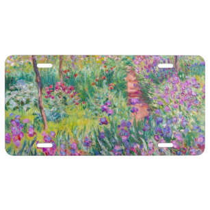 Claude Monet - Der Iris-Garten in Giverny US Nummernschild