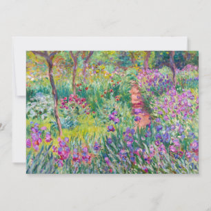 Claude Monet - Der Irisgarten in Giverny Dankeskarte