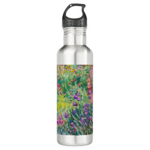 Claude Monet - Der Irisgarten in Giverny Edelstahlflasche