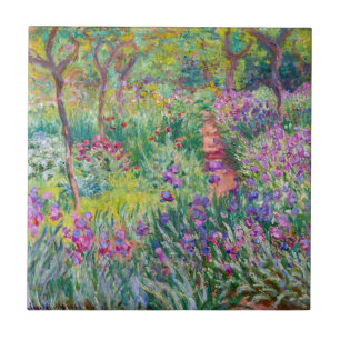 Claude Monet - Der Irisgarten in Giverny Fliese
