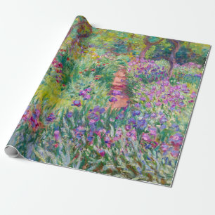 Claude Monet - Der Irisgarten in Giverny Geschenkpapier