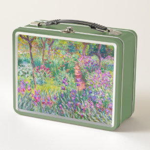 Claude Monet - Der Irisgarten in Giverny Metall Brotdose