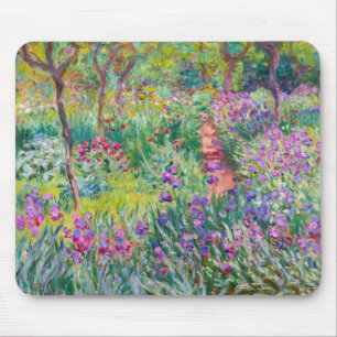 Claude Monet - Der Irisgarten in Giverny Mousepad