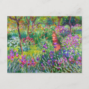 Claude Monet: Der Irisgarten in Giverny Postkarte