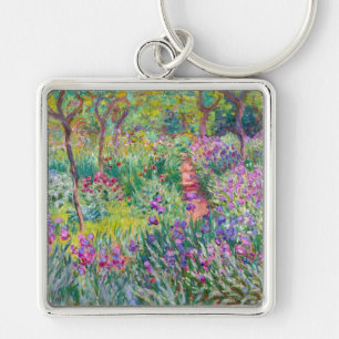 Claude Monet - Der Irisgarten in Giverny Schlüsselanhänger
