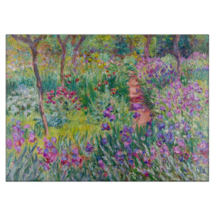 Claude Monet - Der Irisgarten in Giverny Schneidebrett