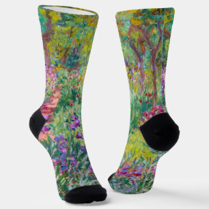 Claude Monet - Der Irisgarten in Giverny Socken