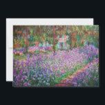 Claude Monet - Der Kunstgarten von Giverny Dankeskarte<br><div class="desc">The Artist's Garden at Giverny / Le Jardin de l'artiste a Giverny - Claude Monet,  1900</div>