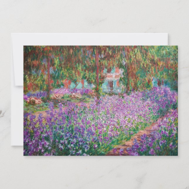 Claude Monet - Der Kunstgarten von Giverny Einladung (Vorderseite)
