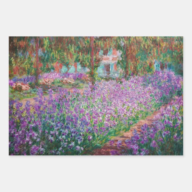 Claude Monet - Der Kunstgarten von Giverny Geschenkpapier Set (Vorderseite)
