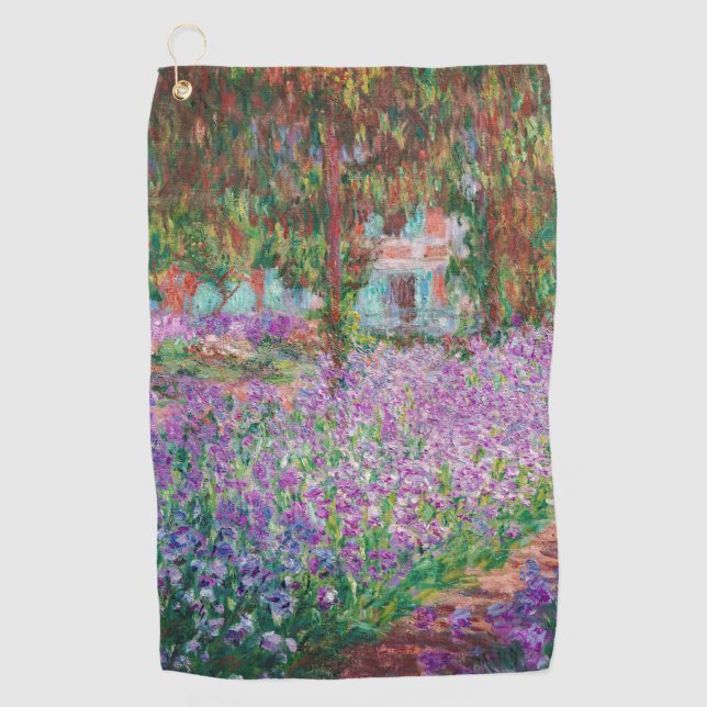 Claude Monet - Der Kunstgarten von Giverny Golfhandtuch (Vorderseite)