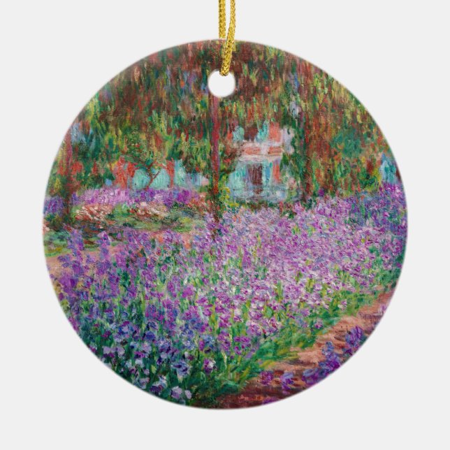 Claude Monet - Der Kunstgarten von Giverny Keramik Ornament (Vorne)